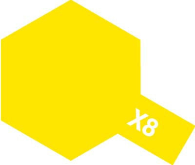 Tamiya Acrylic Paint - X-8 Lemon Yellow - 81508