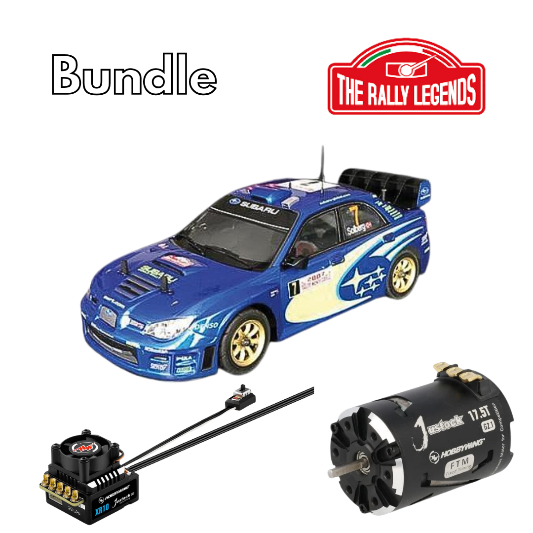 Rally Legends Subaru Impreza WRC 2007 - 1:10 RTR combo with Justock 17.5T 3650 SD G2.1+ Justock G3S ESC set - RCXX - RC Racing Shop | RC Models | Tuning & Spare Parts for Professionals