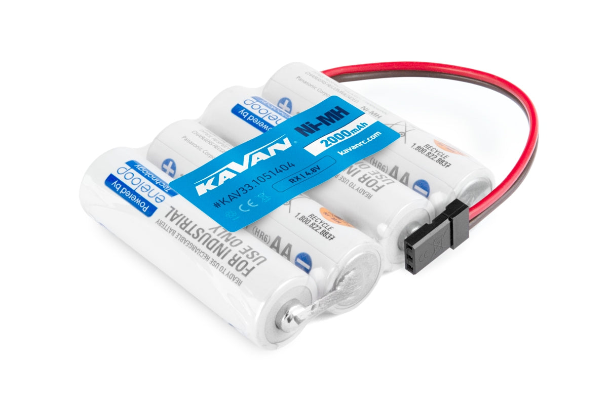 KAVAN 4.8V 2000mAh ENELOOP RX Receiver Battery – 4 cells flat (KAV33.1051404)