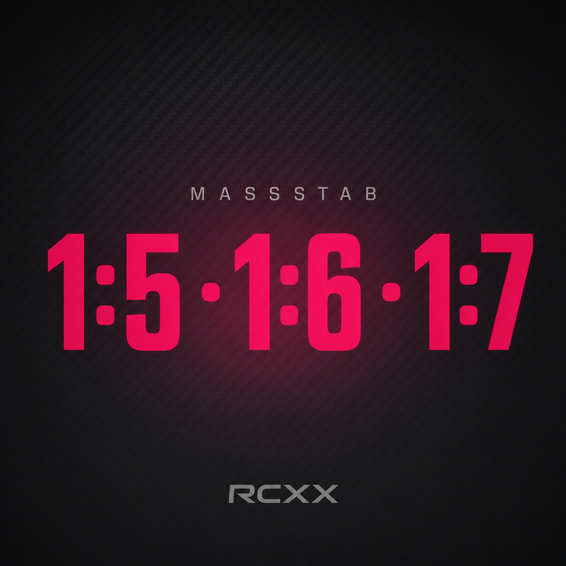 Massstab 1/8 | 1/7 | 1/6
