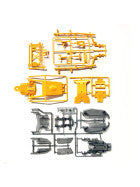 Tamiya 47535 DT-04 C-Teile Rauch / F-Teile Camel Gelb