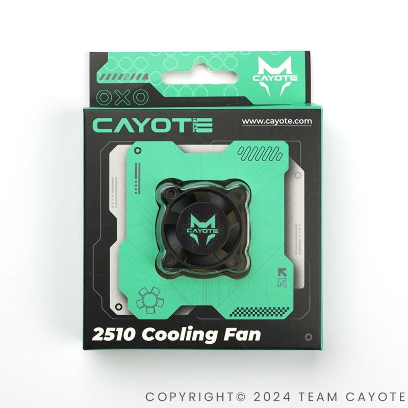 Crest RS60/80 Lüfter 25x25x10mm CAYOTE (Aurora Grün)