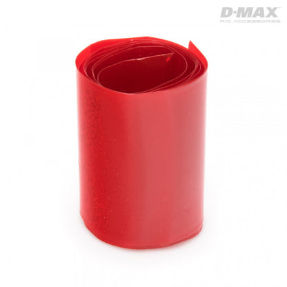 Heat Shrink Tube Red Transparent D41/W64mm x 1m
