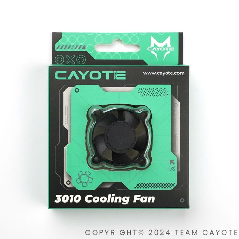 Crest 8/8 Evo Aluminium Lüfter 30x30x10mm CAYOTE (Aurora Grün)