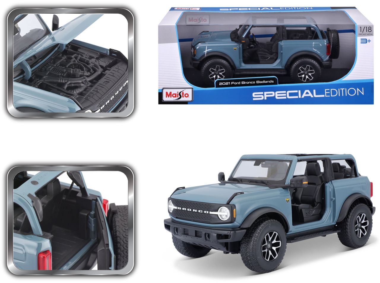 Ford Bronco Badlands 2021 1/18 orange - RCXX - RC Racing Shop | RC Models | Tuning & Spare Parts for Professionals