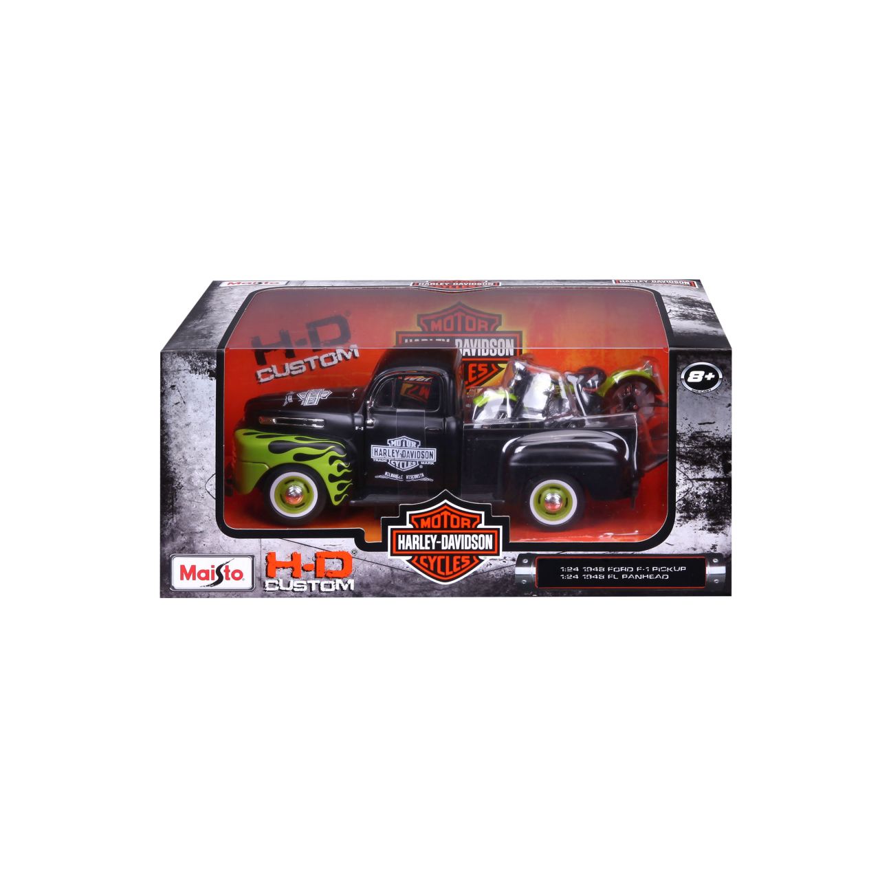 Ford F-1 Pick-Up 1948 Harley Davidson 1/24 schwarz - RCXX - RC Racing Shop | RC Models | Tuning & Spare Parts for Professionals