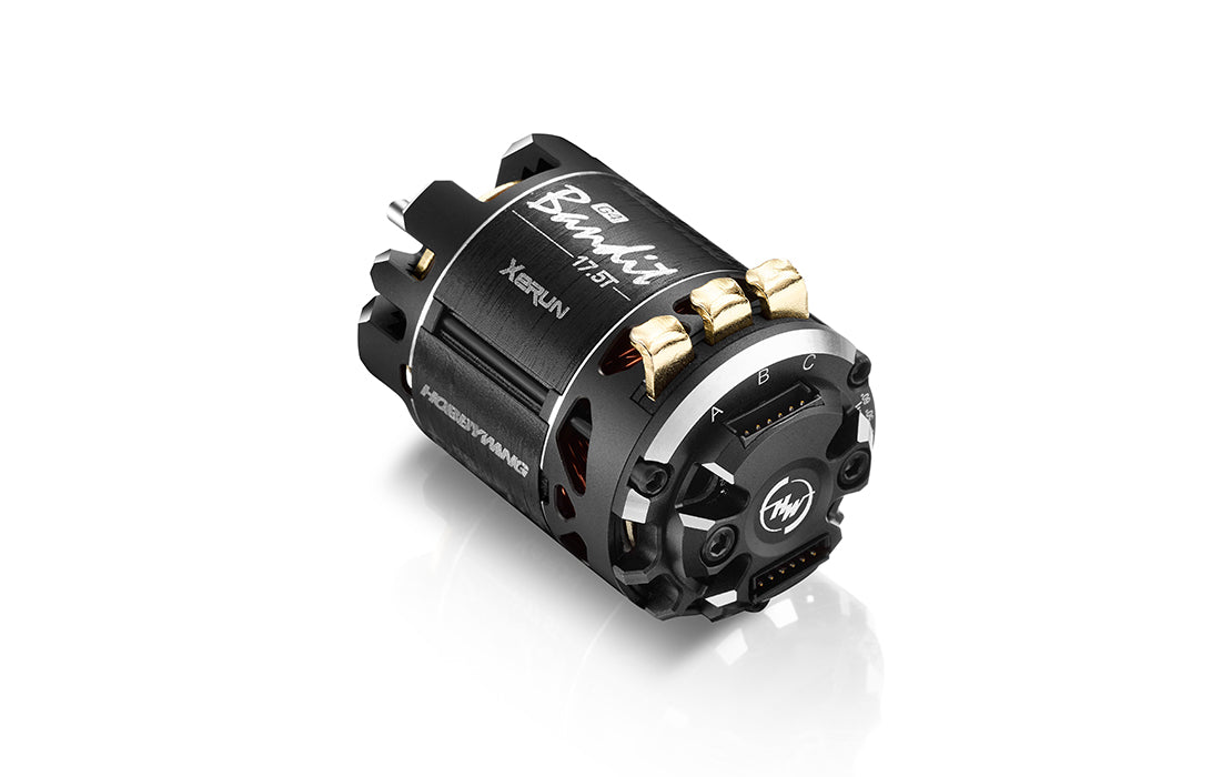 Hobbywing XeRun BANDIT G4 17.5T Motor - Black - RCXX - rc racing for professionals