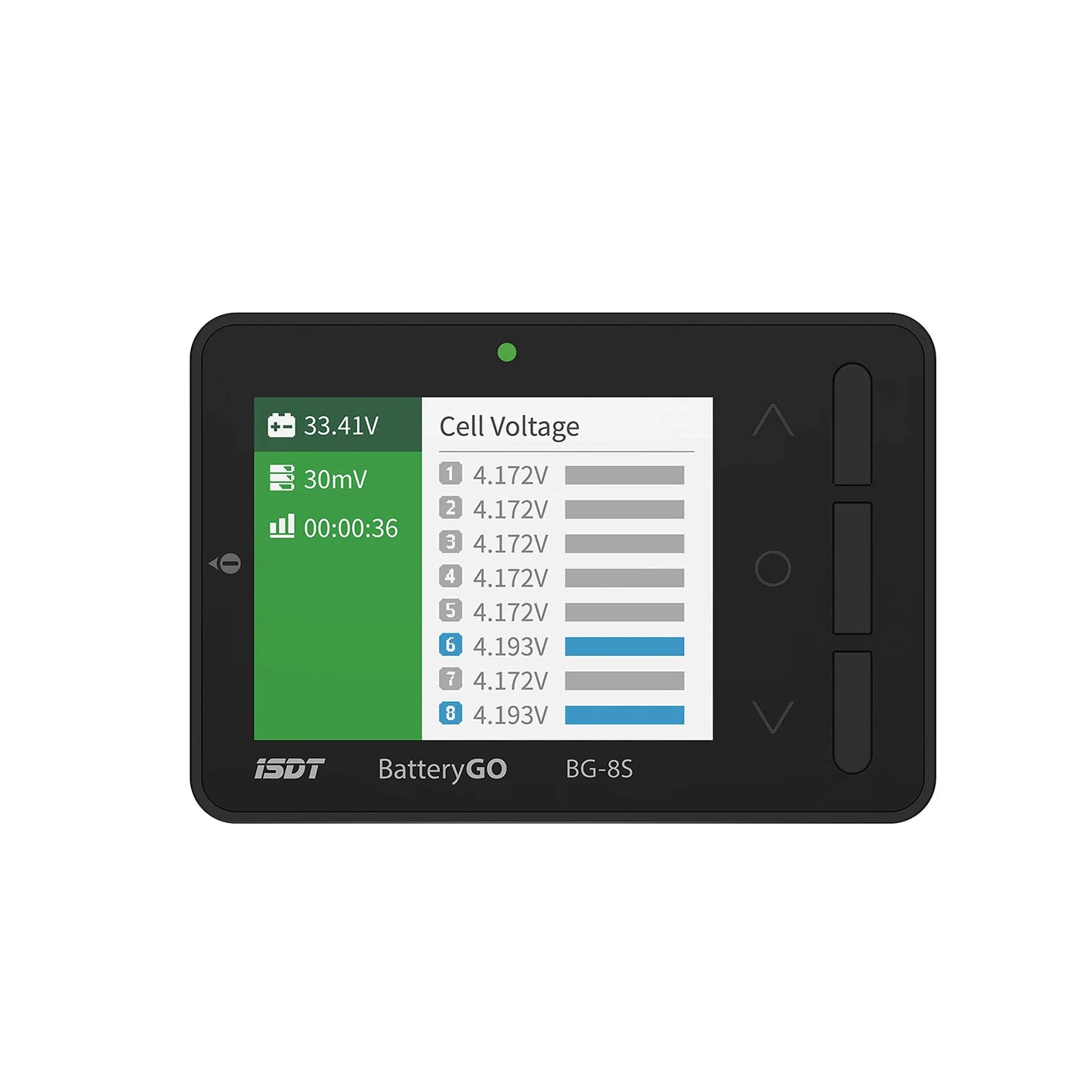 ISDT BG-8S Smart Battery Tester - LCD Display / Digital Battery Capacity Balance Checker - RCXX - rc racing for professionals