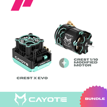 Cayote Bundle | Crest X Evo 1/10 ESC + Crest Modified 1/10 Motor