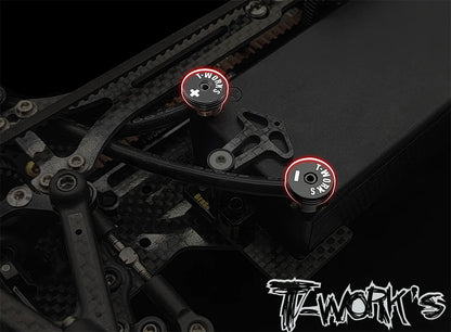 T-Works EA-040-5-BB Polarity Heatsink Connector 5mm (2) - Black/Black - RCXX - rc racing for professionals