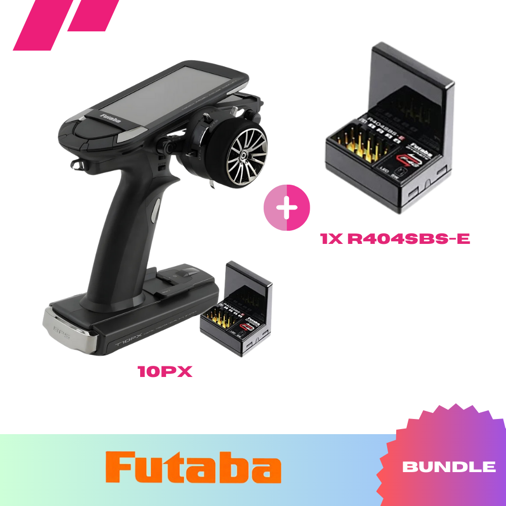 Futaba 10PX Sender + 2x R404SBS-E Empfänger (Bundle) - RCXX - RC Racing Shop | RC Models | Tuning & Spare Parts for Professionals