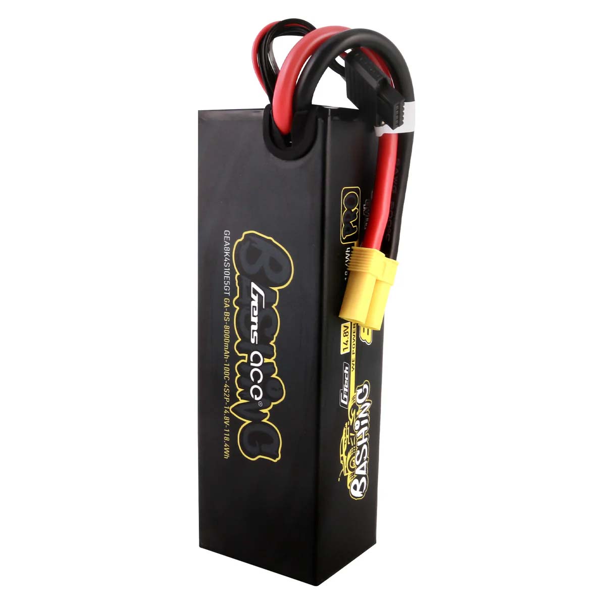 GensAce Extreme LiPo 4S 14.8V-8000-100C EC5 157x53x42mm 760g G-Tech