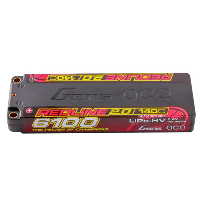 GensAce Redline 2.0 Low Prof 2S HV 7.6V-140C-6100 139x47x18.5mm 226g