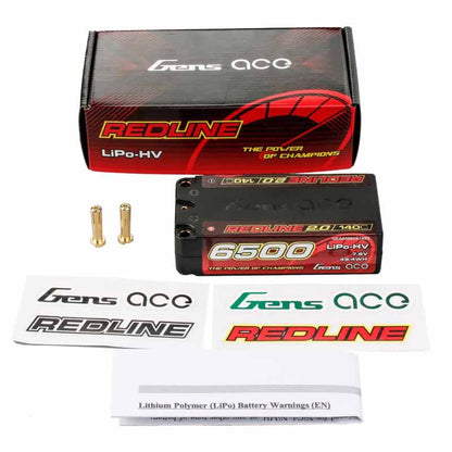 GensAce Redline 2.0 Shorty 2S HV 7.6V-140C-6500 96x47x25mm 230g