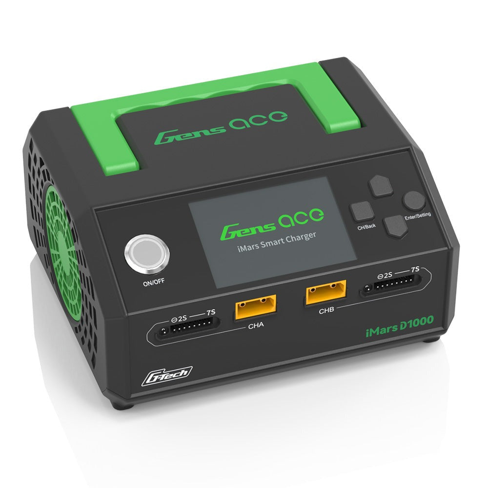 GensAce charger iMars D1000 Smart Dual Channel AC 1000W (EU)