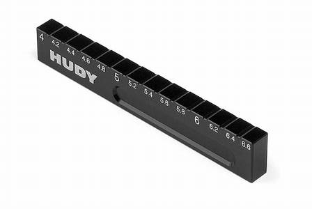 Hudy Ultra Fine Chassis Droop Gauge 4.0-6.6mm - H107714 - RCXX - rc racing for professionals