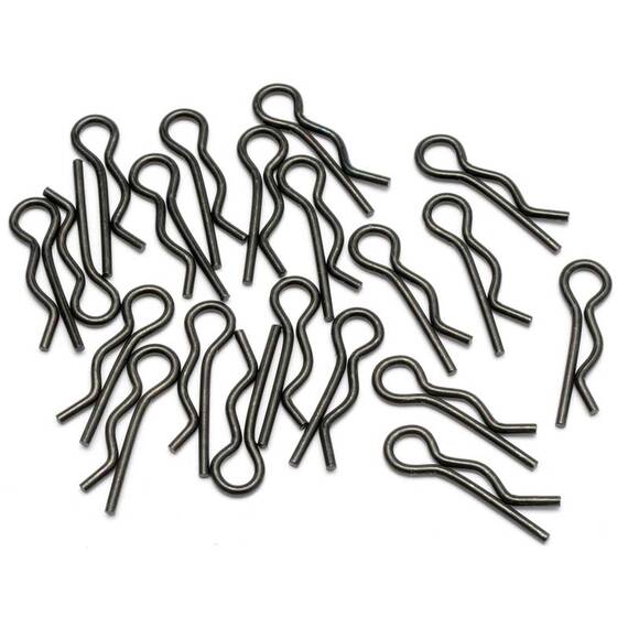 HPI Body Clips (Black/Medium/20pcs) - HPI6203 - RCXX - RC Racing Shop | RC Models | Tuning & Spare Parts for Professionals