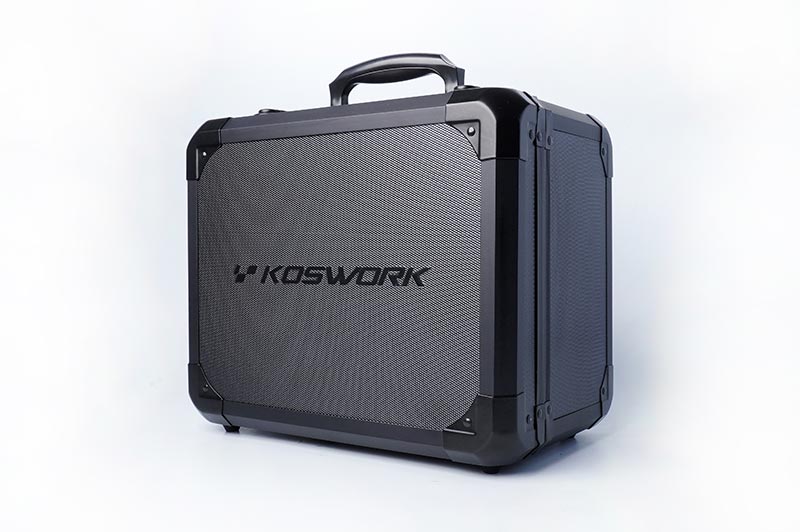 Koswork Aluminium Bag V2 Mini Black for Kyosho Mini-Z (300×240×190 mm) – KOS32302-KMZ