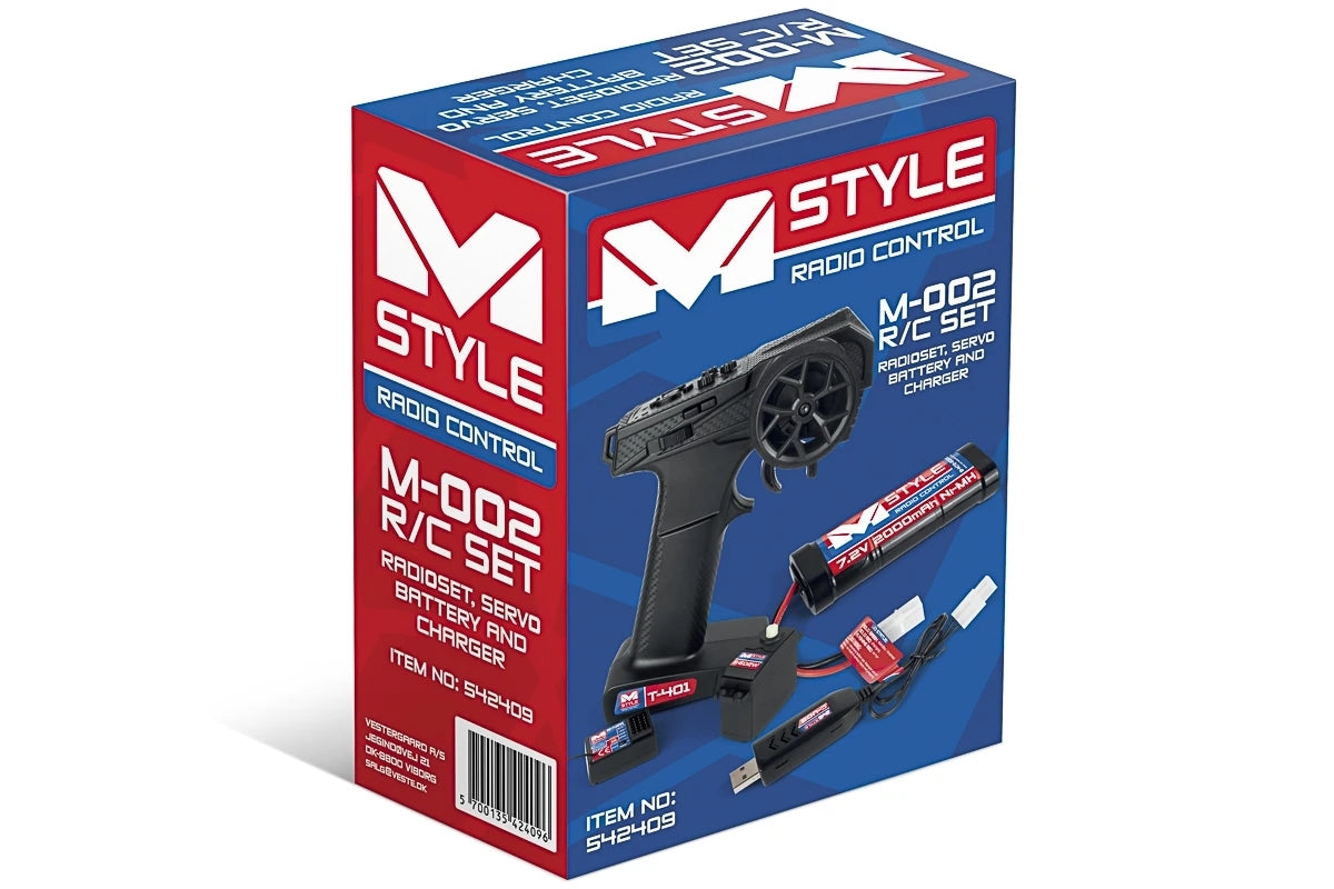 M Style M-002 Mstyle R/C Set - Radioset, Servo, Battery and Charger - MS542409 - RCXX - RC Racing Shop | RC Models | Tuning & Spare Parts for Professionals