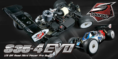 Xtreme ARIA PRECUT SWORKZ S35-4EVO 1/8 Scale Nitro Buggy Competition Body Shell - Light 1.0mm - MTB0425-10CW - RCXX - rc racing for professionals