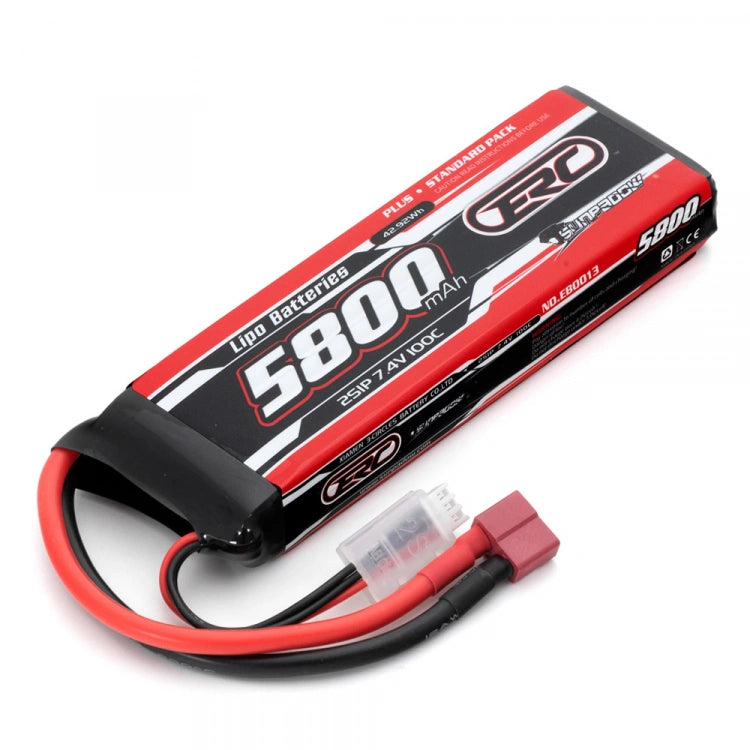Batterie Li-Po Sunpadow 2S 7.4V 5800mAh 100C Connecteur en T