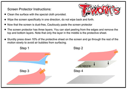 T-Works TA-085-MT44 Sanwa & Airtronics MT44/MT-5 Screen Protector - RCXX - rc racing for professionals