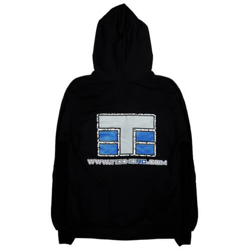 Tekno Tekno RC Zippered Hoodie (vertical design, black, XL) - TKRHOODIE05XL