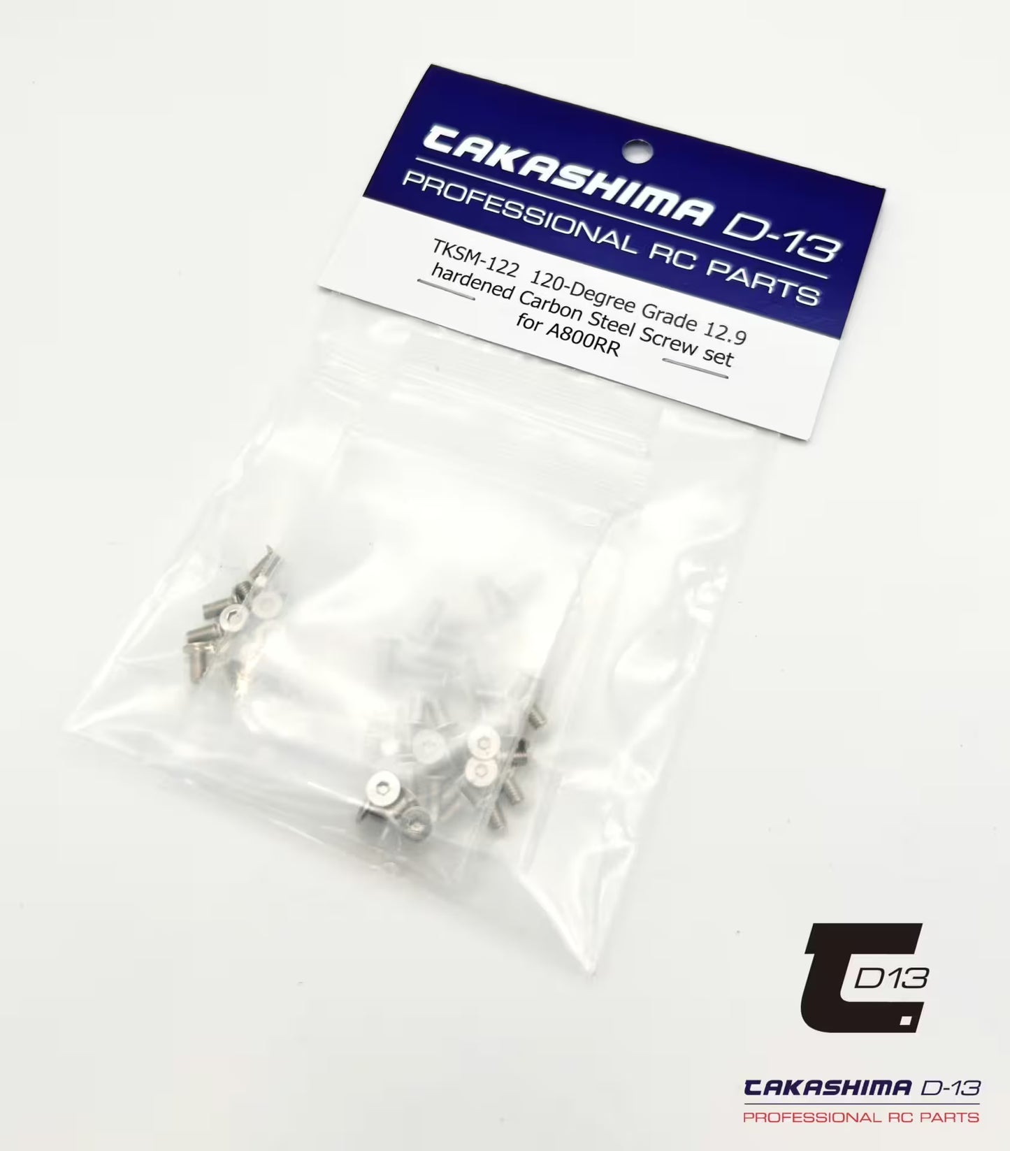 Steel screw set 120° “Carbon Hardened” – Complete set for 1:10 Touring Car steel chassis