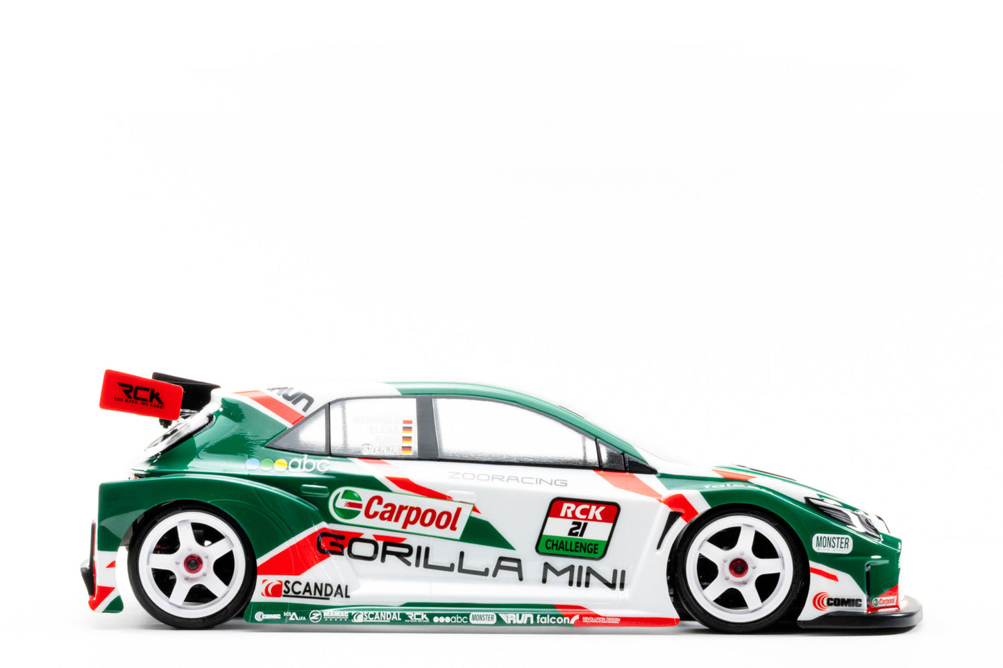 ZooRacing GORILLA MINI 1/10 M-Chassis Body | WB210 / WB225 | 0.5/0.7/1.0mm - ZR-0021