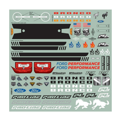 Ensemble de carrosserie transparente pour Ford® Bronco 2021 – 11,4 po (290 mm)