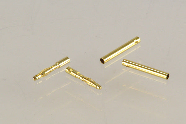 Gold-plated plugs &amp; sockets 2.0mm – 5 pairs - C180725