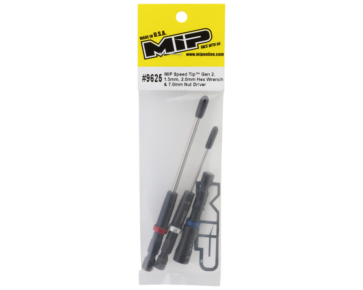 MIP Gen 2 Speed Tip Hex/Nut Driver Power Tool Set (Metric) (1.5mm, 2.0mm &amp; 7.0mm) #9625