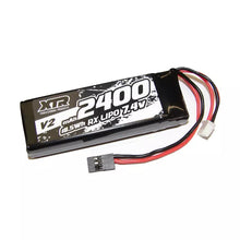 XTR Receiver Battery Flat LiPo 7.4V 2400mAh V2