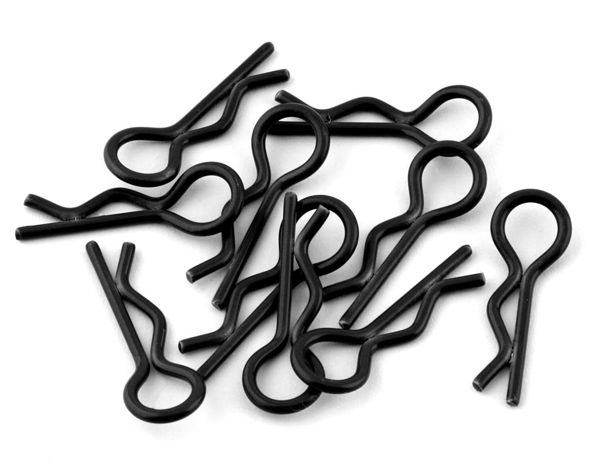 Clips de carrosserie RC pour 1/8 1/10 1/12 Noir (10)
